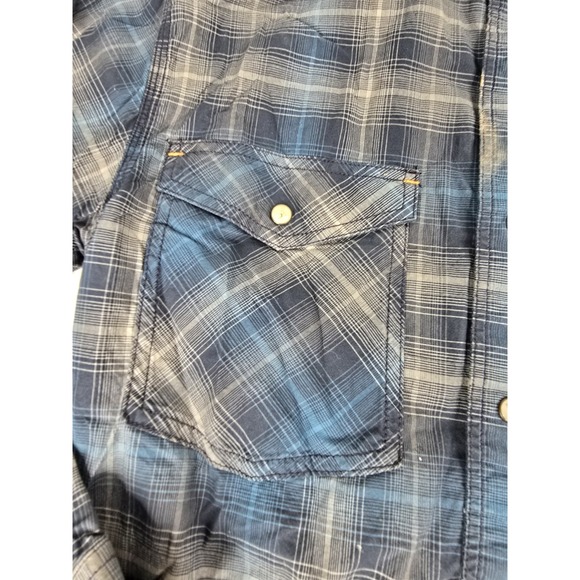 Carhartt Shirt Mens Small Pearl Snap Plaid Relaxed Fit Workwear 103319412 Work - Picture 3 of 12